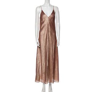 Forte Metallic Striped Maxi Dress